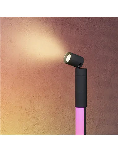 HOMCOM LED Floor Lamp with Reading Light, 360° RGB Detachable Corner Floor Lamp with App & Remote Control, Standing Lamp with Mu