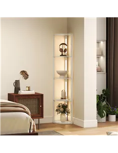 HOMCOM Three-Tier Corner Floor Lamp 2