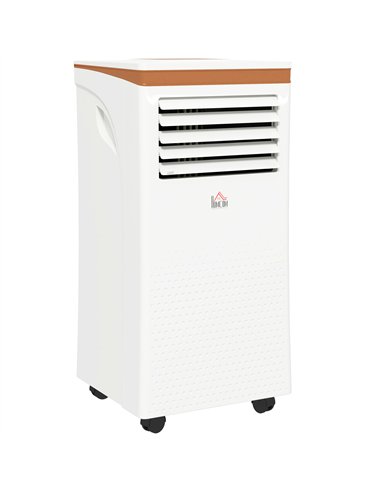 HOMCOM Portable Air Conditioner 10000 BTU, 4-in-1 Mobile Air Conditioning Unit with Cooling, Fan, Dehumidifier & Sleep Mode, LED