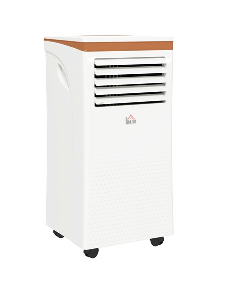 HOMCOM Portable Air Conditioner 10000 BTU, 4-in-1 Mobile Air Conditioning Unit with Cooling, Fan, Dehumidifier & Sleep Mode, LED