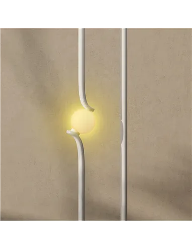 HOMCOM LED Floor Lamp, Dimmable Floor Standing Lamp with Glass Night Light, Foot Switch for Living Room, Bedroom, Office, White