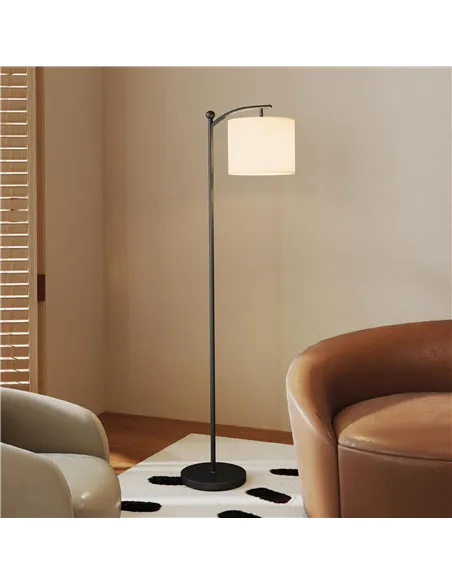 HOMCOM LED Floor Lamp, Stepless Dimmable Reading Standing Lamp with Magnetic Remote Control and 11 Colours Temperature & 11 Brig