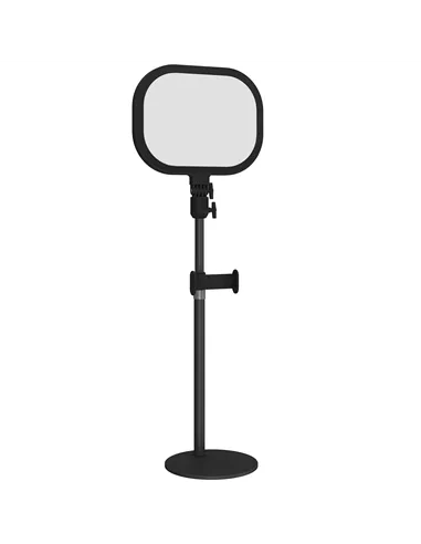 HOMCOM Selfie Light for Video Conference Lighting, Dimmable Desk Lamp with Stand Phone Holder, 5 Colour Modes & 10 Brightness Le