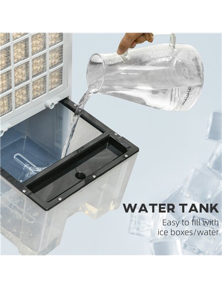 HOMCOM Mobile Air Cooler, 12L Tank Evaporative Ice Cooling Fan Water Conditioner Humidifier Unit with 3 Modes, 3 Speed, Remote, 