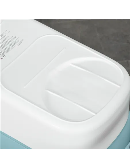 HOMCOM Foldable Bathtub Kids Bath Tub with Lid Large Freestanding Bathtubs Home Sauna for Toddler Children Teenage 1 - 12 Years