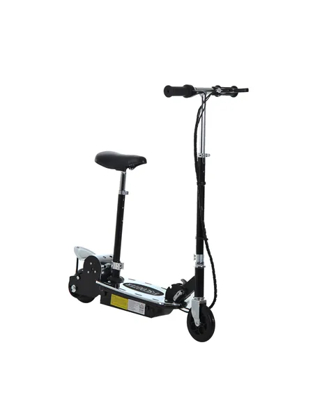 HOMCOM Electric Scooter for Kids, Foldable Powered Scooters for Age 7-12 with 120W Motor, Up to 10 KM/H & 8 KM, Adjustable Ride 