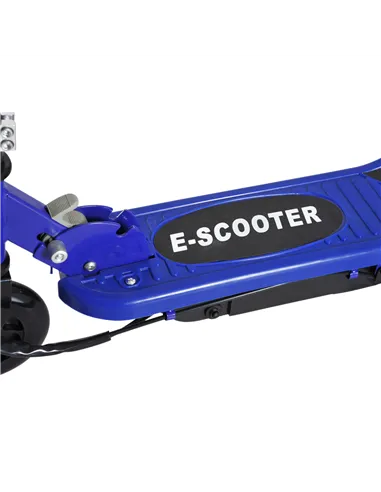 HOMCOM Folding Electric Kids Scooter Ride on Age 7-14, Blue/Black