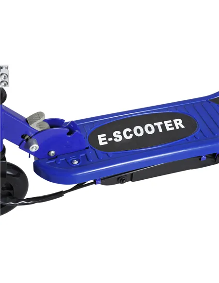 HOMCOM Folding Electric Kids Scooter Ride on Age 7-14, Blue/Black