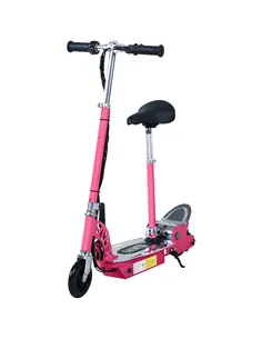 HOMCOM Electric Scooter for Kids, Foldable Powered Scooters for Age 7-12 with 120W Motor, Up to 10 KM/H & 8 KM, Adjustable Ride 