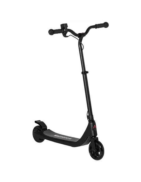 HOMCOM Electric Scooter, 120W Motor E-Scooter, Adjustable Height, Rear Brake for Ages 6+ Years - Black