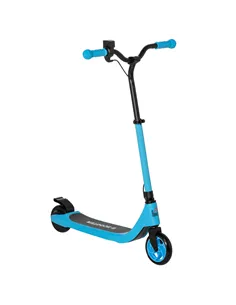 HOMCOM Electric Scooter, 120W Motor E-Scooter, Adjustable Height, Rear Brake for Ages 6+ Years - Blue