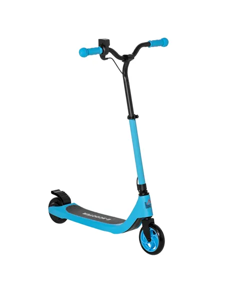 HOMCOM Electric Scooter, 120W Motor E-Scooter, Adjustable Height, Rear Brake for Ages 6+ Years - Blue