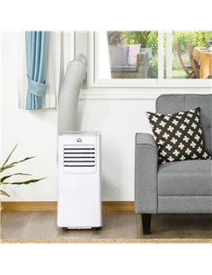 HOMCOM 7000 BTU Air Conditioning Unit, 3-in-1 Portable Air Conditioner, Dehumidifier, Cooling Fan with 2 Speeds, 24H Timer, Remo 2