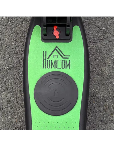 HOMCOM Folding Electric Scooter with Brake, for Ages 6+ Years, 8km/h Maximum Speed, Green