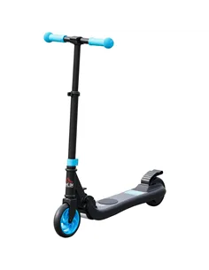 HOMCOM Folding Electric Scooter with Brake, for Ages 6+ Years, 8km/h Maximum Speed, Blue