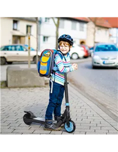 HOMCOM Folding Electric Scooter with Brake, for Ages 6+ Years, 8km/h Maximum Speed, Blue 2