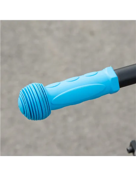 HOMCOM Folding Electric Scooter with Brake, for Ages 6+ Years, 8km/h Maximum Speed, Blue
