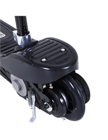 HOMCOM Powered E-Scooter Ride-On, with Brakes, Adjustable Seat, Adjustable Handlebars, Black