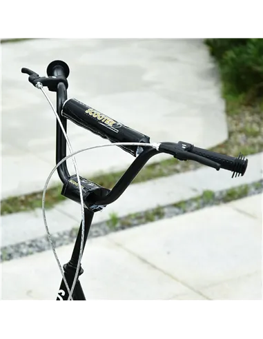 HOMCOM Kick Scooters for Kids with Adjustable Height, Anti-Slip Deck, Dual Brakes, Rubber Tyres, for Boys and Girls Aged 5+ Year