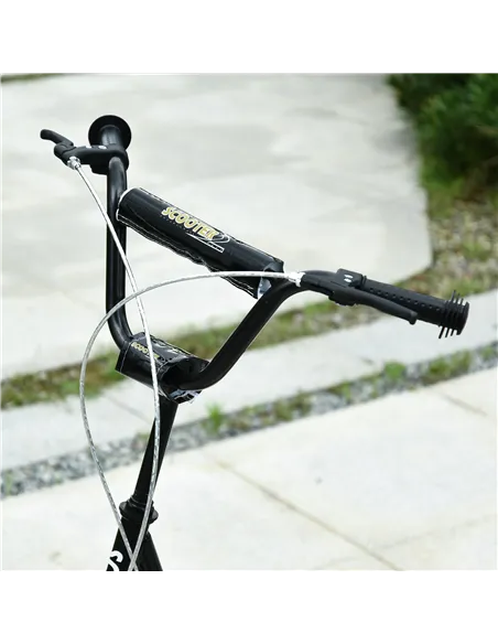 HOMCOM Kick Scooters for Kids with Adjustable Height, Anti-Slip Deck, Dual Brakes, Rubber Tyres, for Boys and Girls Aged 5+ Year