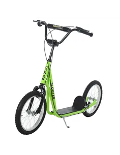 HOMCOM Kick Scooters for Kids with Adjustable Height, Anti-Slip Deck, Dual Brakes, Rubber Tyres, for Boys and Girls Aged 5+ Year