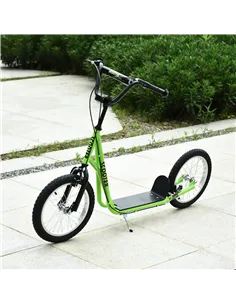 HOMCOM Kick Scooters for Kids with Adjustable Height, Anti-Slip Deck, Dual Brakes, Rubber Tyres, for Boys and Girls Aged 5+ Year 2
