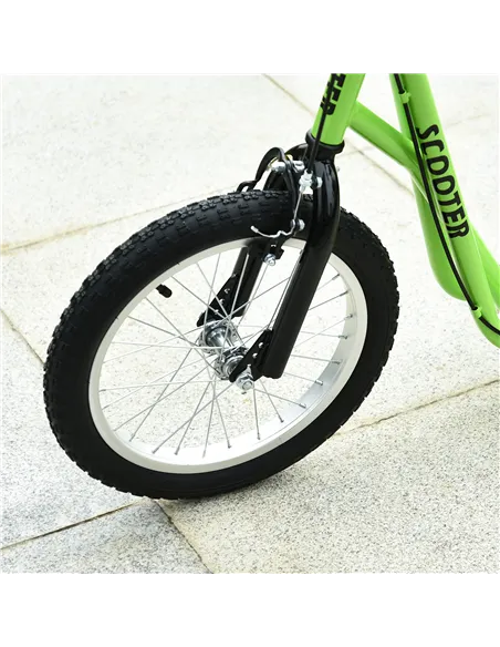 HOMCOM Kick Scooters for Kids with Adjustable Height, Anti-Slip Deck, Dual Brakes, Rubber Tyres, for Boys and Girls Aged 5+ Year
