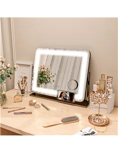 HOMCOM LED Light Tabletop Makeup Mirror, with Adjustable Settings 2
