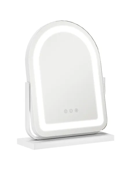 HOMCOM 33 x 44.5cm LED Vanity Mirror - White