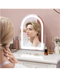 HOMCOM 43 x 59cm LED Vanity Mirror - White 2