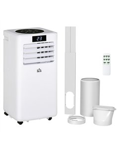 HOMCOM 10000 BTU Air Conditioning Unit, 3-in-1 Portable Air Conditioner, Dehumidifier, Cooling Fan with Remote Control, Digital 