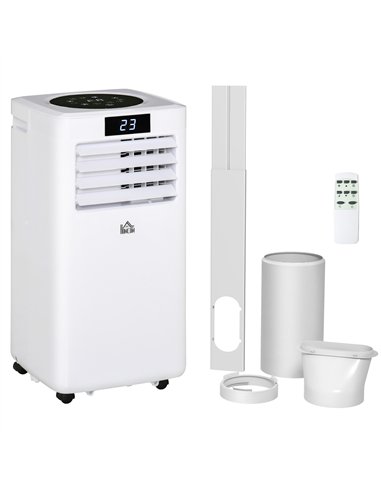 HOMCOM 10000 BTU Air Conditioning Unit, 3-in-1 Portable Air Conditioner, Dehumidifier, Cooling Fan with Remote Control, Digital 