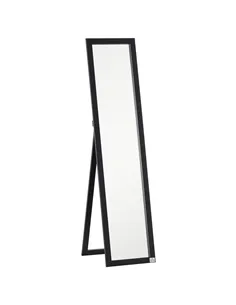 HOMCOM Full Length Mirror for Bedroom, Free Standing Dressing Mirror, Wall Mirror for Living Room, 37 x 154 cm, Black