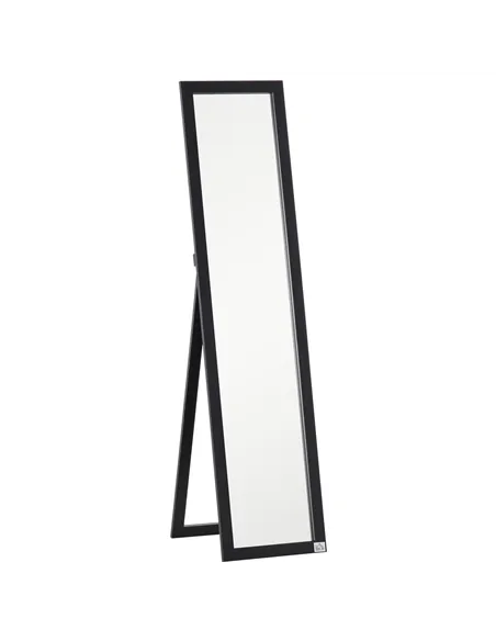 HOMCOM Full Length Mirror for Bedroom, Free Standing Dressing Mirror, Wall Mirror for Living Room, 37 x 154 cm, Black