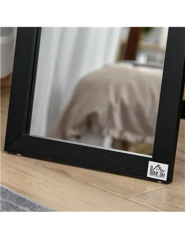 HOMCOM Full Length Mirror for Bedroom, Free Standing Dressing Mirror, Wall Mirror for Living Room, 37 x 154 cm, Black