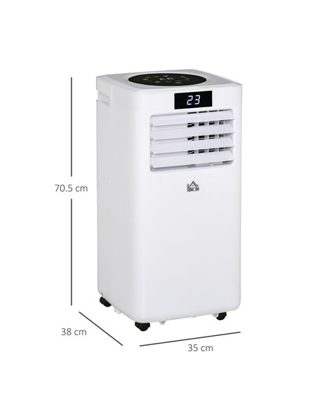 HOMCOM 10000 BTU Air Conditioning Unit, 3-in-1 Portable Air Conditioner, Dehumidifier, Cooling Fan with Remote Control, Digital 