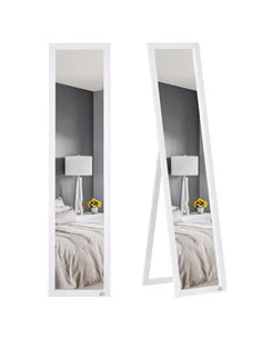 HOMCOM Full Length Mirror for Bedroom, Free Standing Dressing Mirror, Wall Mirror for Living Room, 37 x 154 cm, White