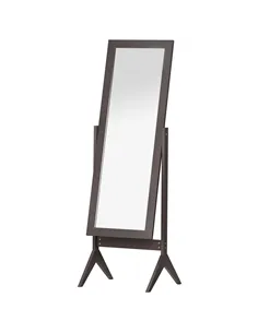 HOMCOM Freestanding Dressing Mirror Bedroom Tall Adjustable Angle 148x47cm Brown