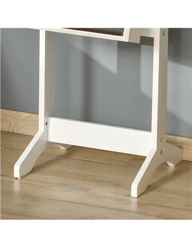 HOMCOM Full Length Mirror with Storage, Jewellery Cabinet with Mirror, Adjustable Angle and Stand, Lockable Jewellery Organiser 