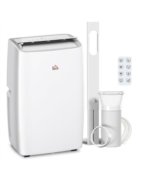 HOMCOM Portable Air Conditioner 12000 BTU, 4-in-1 Air Conditioning Unit, Dehumidifier, Cooling, Fan, Sleep Mode with 3 Speeds, R