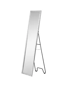 HOMCOM Full Length Mirror Free Standing Mirror Dressing Mirror with PS Frame Modern Wall Mirror for Living Room and Bedroom 34 x