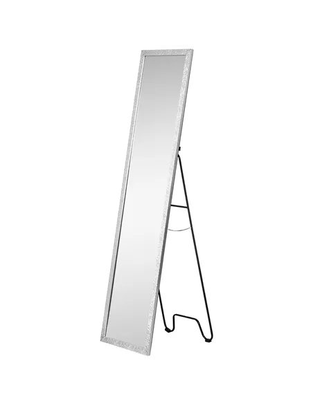 HOMCOM Full Length Mirror Free Standing Mirror Dressing Mirror with PS Frame Modern Wall Mirror for Living Room and Bedroom 34 x