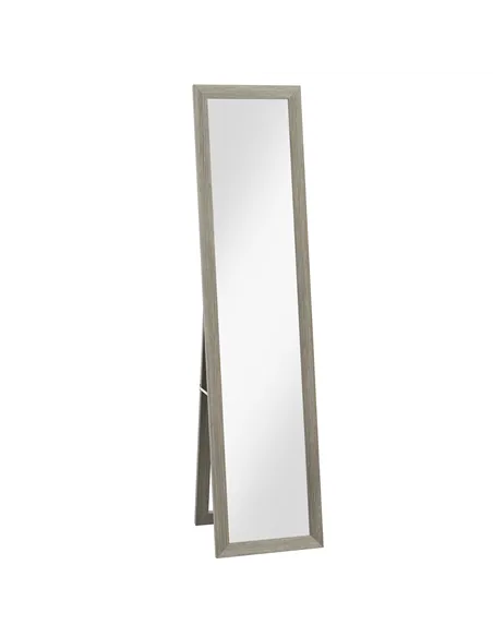 HOMCOM Rustic Full Length Mirror, Hanging and Freestanding Floor Mirror, Farmhouse Decorative Wall Mirror, for Living Room, Bedr