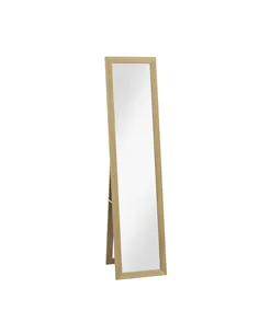 HOMCOM Rustic Full Length Mirror, Hanging and Freestanding Floor Mirror, Farmhouse Decorative Wall Mirror, for Living Room, Bedr