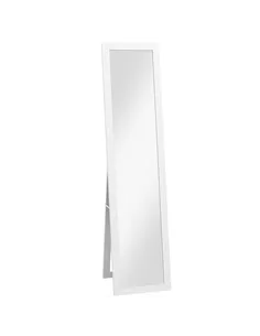 HOMCOM Rustic Full Length Mirror, Hanging and Freestanding Floor Mirror, Farmhouse Decorative Wall Mirror, for Living Room, Bedr