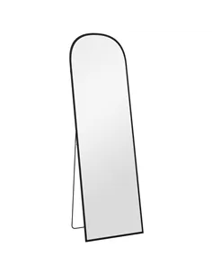HOMCOM 162cm Aluminium Frame Standing Mirror - Black