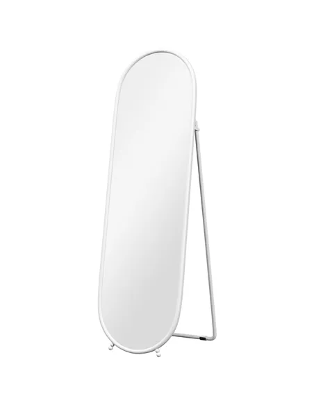 HOMCOM Two-Way Curved Full Length Mirror - White