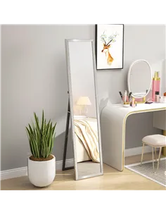HOMCOM Glitter Frame Full-Length Mirror - Silver 2