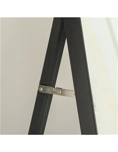 HOMCOM 157 x 37cm Elegant Full-Length Mirror - Black/Gold-Tone