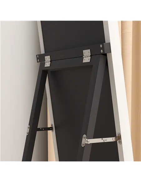 HOMCOM 157 x 37cm Elegant Full-Length Mirror - White/Gold-Tone